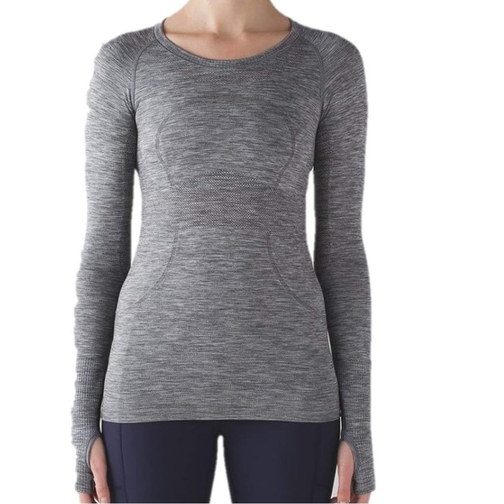Lululemon Run Swiftly Tech Long Sleeve in Gray - Size 4